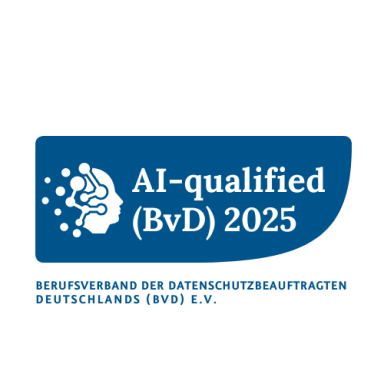 Logo des Berufsverbands der Datenschutzbeauftragten Deutschlands (BvD) e.V. 2025.